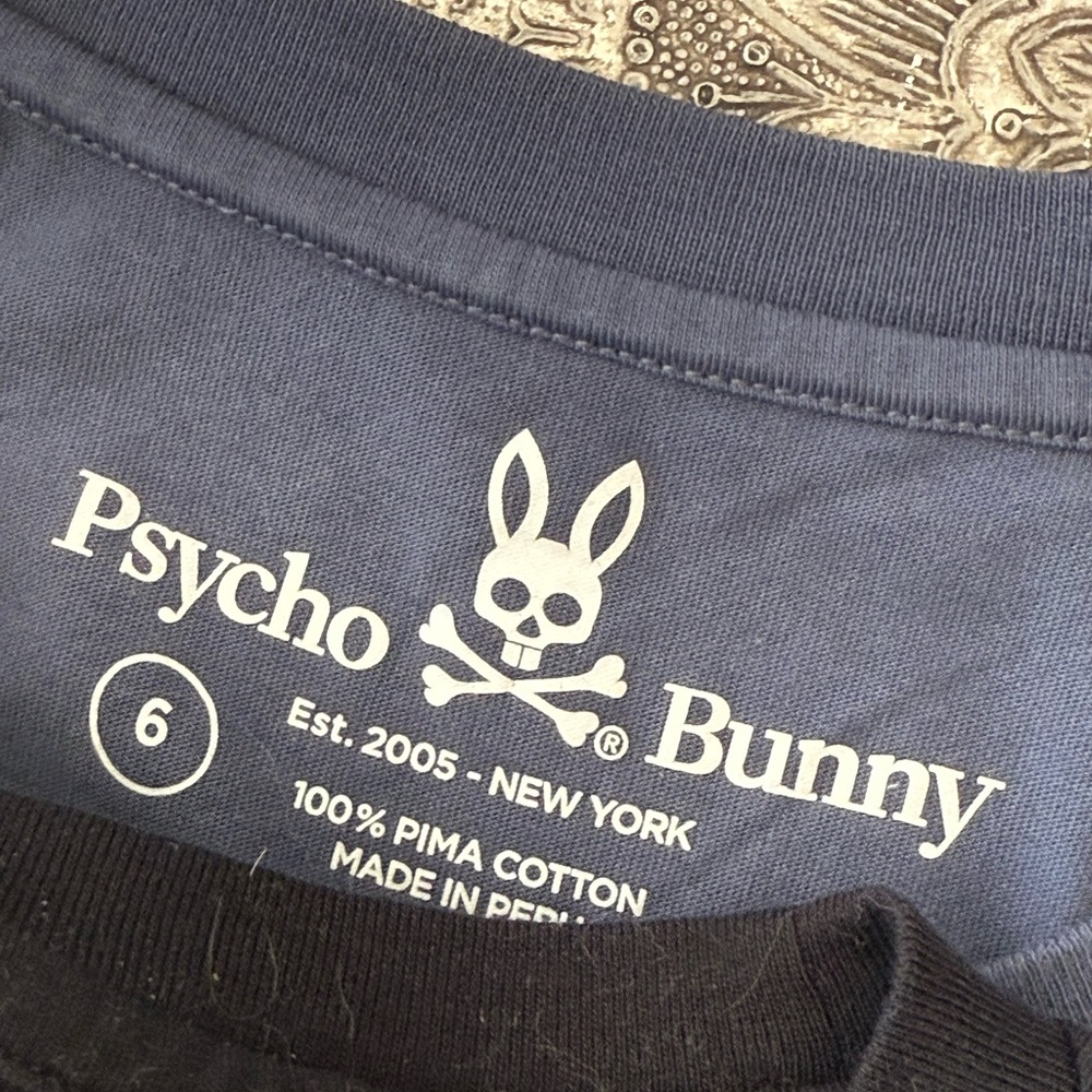 Psycho Bunny Navy Graphic Tee
